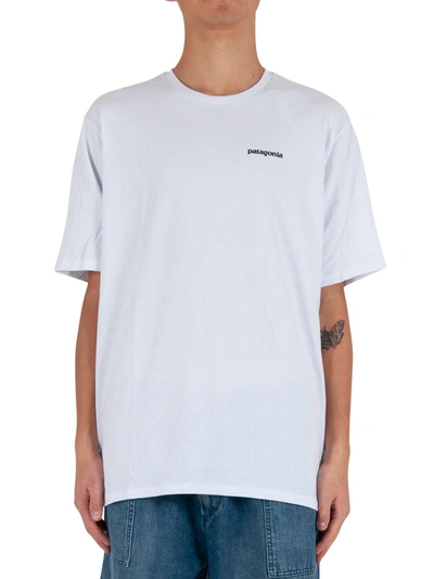 Shop Patagonia P-6 Logo Responsibili-tee® - White In Bianco