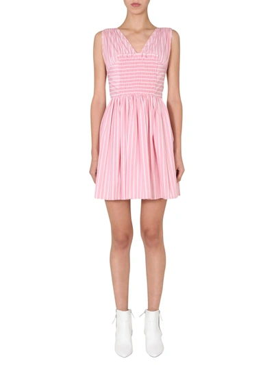 Shop Msgm Dress Without Sleeves In Rosa