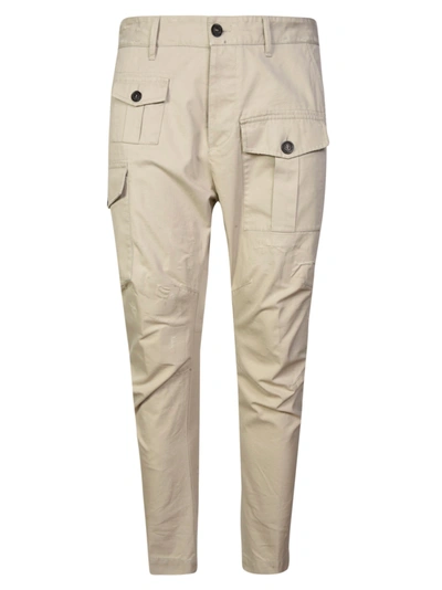 Shop Dsquared2 Sexy Cargo Pants In Cream