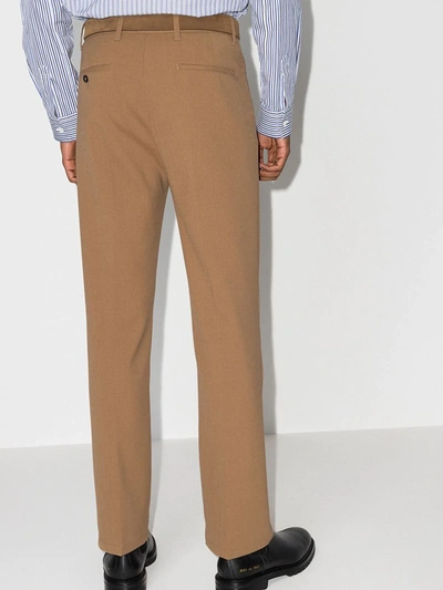 Shop Sunflower Brown Tailored Straight Leg Trousers