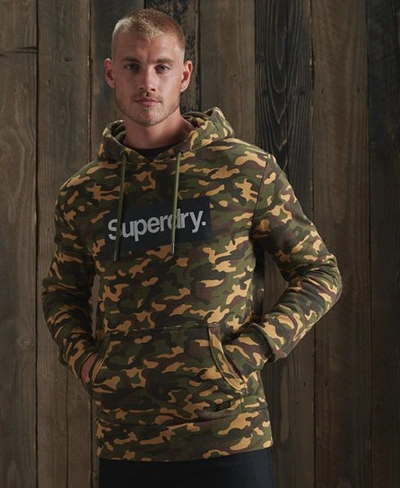 Superdry Core Logo Camo Hoodie In Green | ModeSens