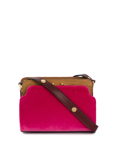 Shop Marni Trunk Reverse Shoulder Bag In Pink
