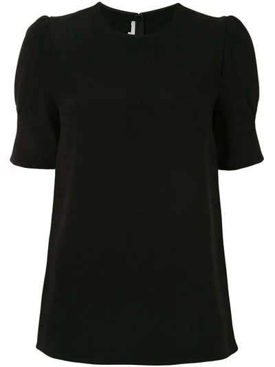 Shop Stella Mccartney Round-neck Blouse In Black