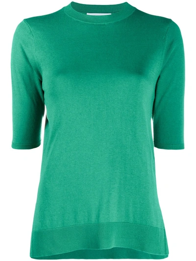 Shop Enföld Side Slit T-shirt In Green