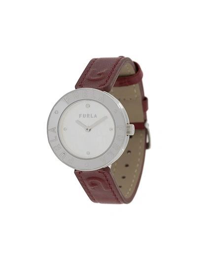 Shop Furla Milano Watch In Red