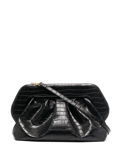 Shop Themoirè Bios Crocodile-effect Crossbody Bag In Black