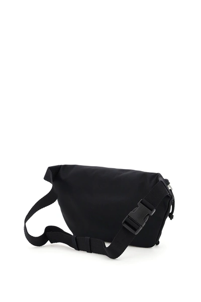 Shop Balenciaga Embroidered Logo Beltbag In Black