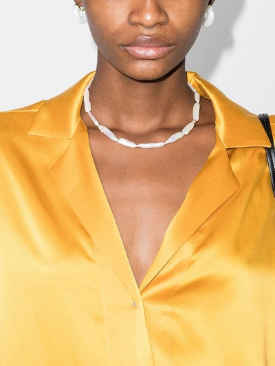 Shop Anni Lu Gold-plated The Great White Pearl Necklace