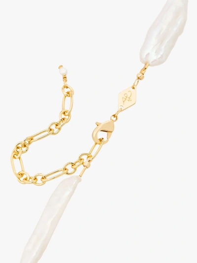 Shop Anni Lu Gold-plated The Great White Pearl Necklace