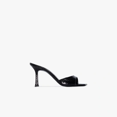 Shop Magda Butrym Black Estonia 80 Leather Mules