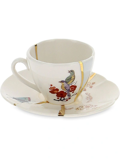 Shop Seletti Crack Detail Coffee Cup In White