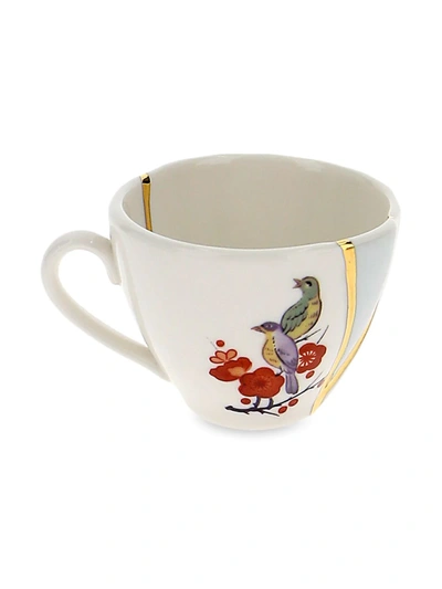 Shop Seletti Crack Detail Coffee Cup In White