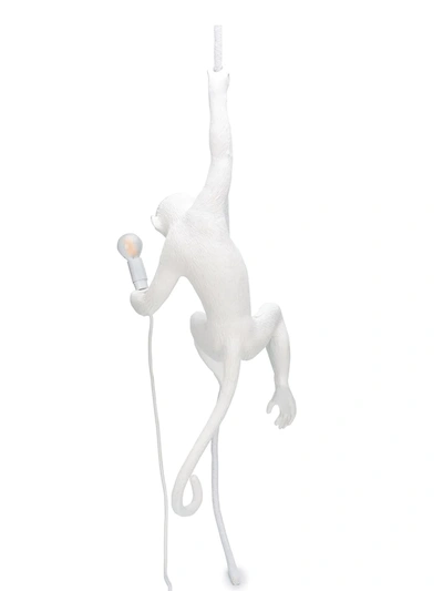 Seletti Monkey Lamp In White
