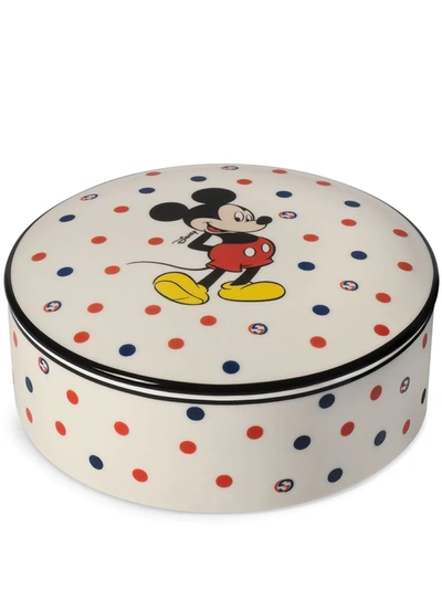 Shop Gucci Mickey Mouse Trinket Box In White