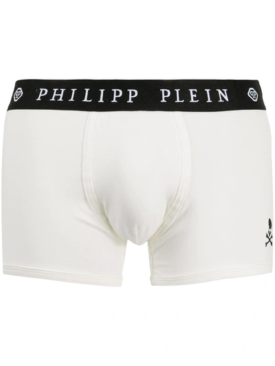 Shop Philipp Plein Skull-print 2pack Boxers In White