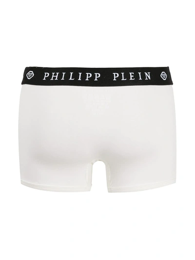 Shop Philipp Plein Skull-print 2pack Boxers In White