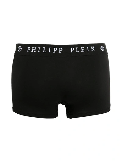 Shop Philipp Plein Skull-print 2pack Boxers In Black