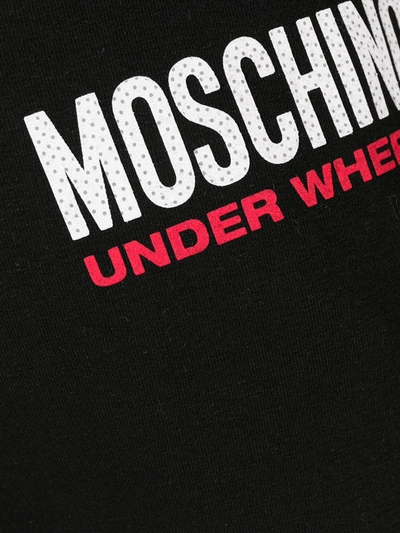 Shop Moschino Under Where? Lounge Pants In Black