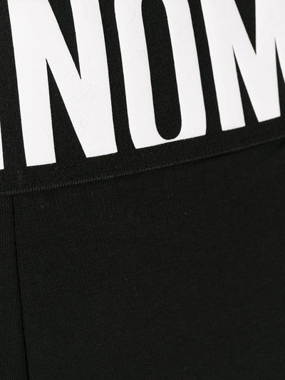 Shop Moschino Logo-tape Lounge Pants In Black