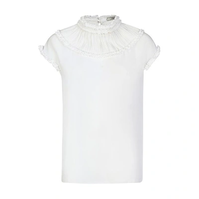 Shop Fendi Top In Blanc