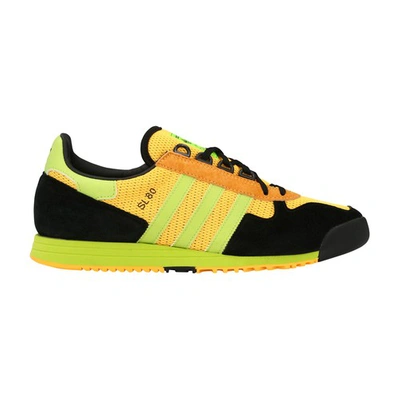 Shop Adidas Originals Sl 80 Solar Sneakers In Solar Gold Semi Solar Slime Core Black