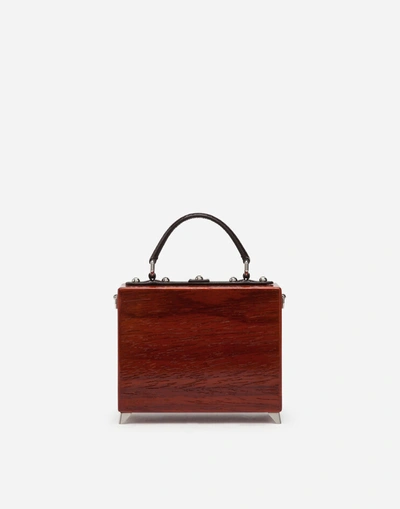Dolce & Gabbana Tv Dolce Box Bag In Hand-painted Wood