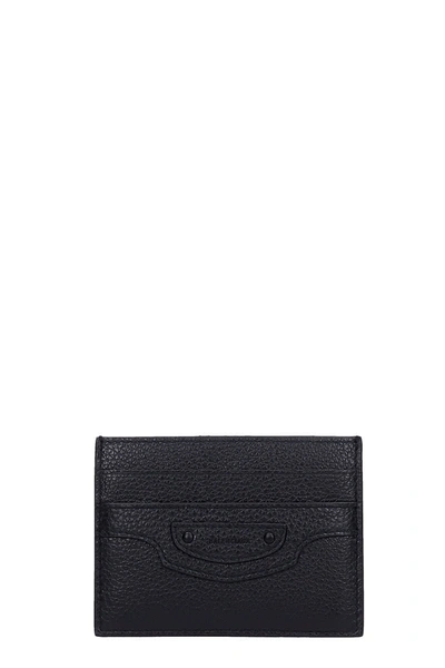 Shop Balenciaga Wallet In Black Leather