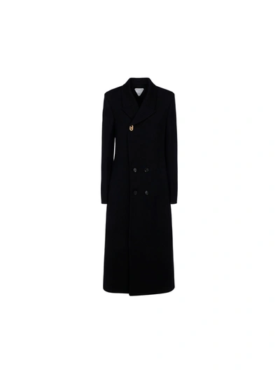 Shop Bottega Veneta Coat In Black