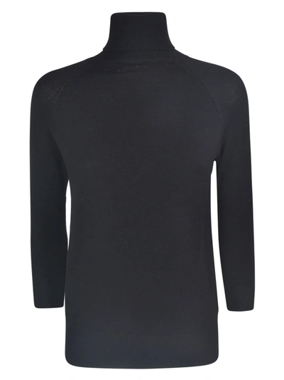 Shop Base Turtleneck Classic Sweater In Black
