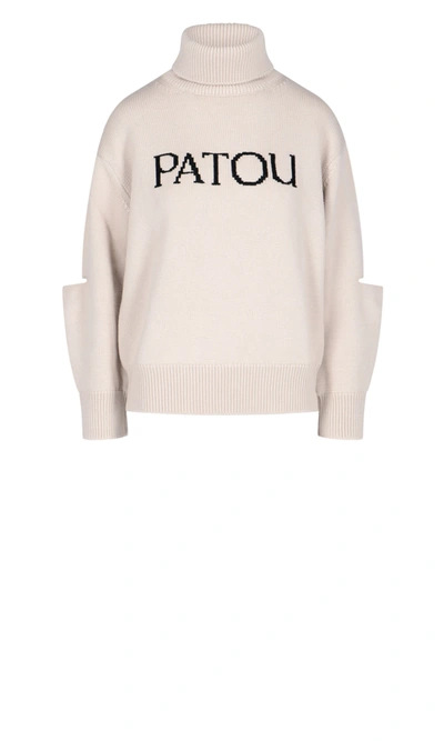Shop Patou Sweater In Beige