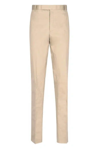 Shop Thom Browne Pants In Beige