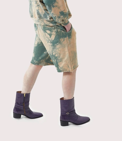 Shop Vivienne Westwood Action Man Shorts Beige Tie-dye