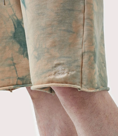 Shop Vivienne Westwood Action Man Shorts Beige Tie-dye