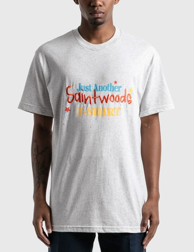 Shop Saintwoods Just Another Sw T-shirt In Grey