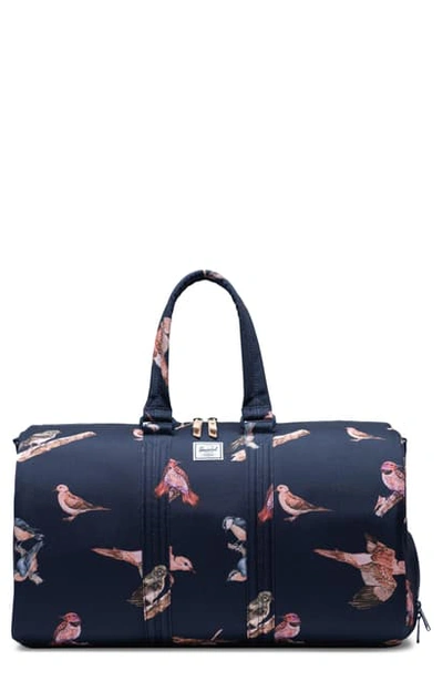 Shop Herschel Supply Co Novel Duffle Bag In Peacoat Birds
