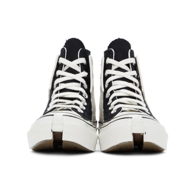 Shop Converse Black And White 2-in-1 Chuck 70 High Sneakers In Natural Ivo