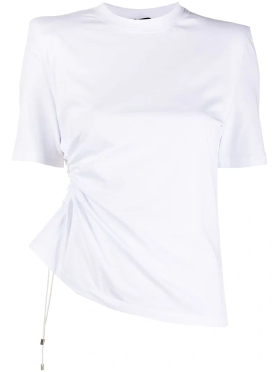 Shop Amen Structured Cut-out Top In White