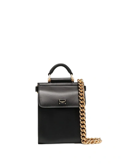Shop Dolce & Gabbana Sicily 58-62 Mini Bag In Black