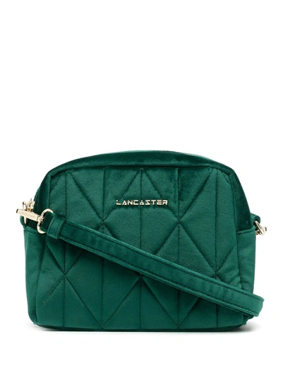 Shop Lancaster Actual Quilted Crossbody Bag In Green