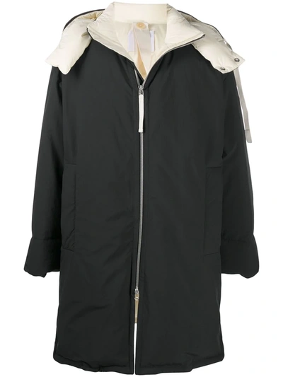 Shop Oamc Emile Feather Down Parka In Black