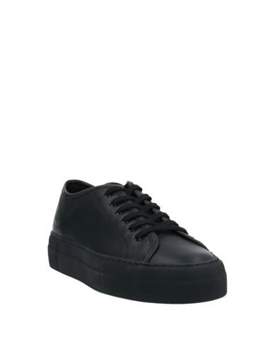 Shop Common Projects Woman By  Woman Sneakers Black Size 7 Soft Leather