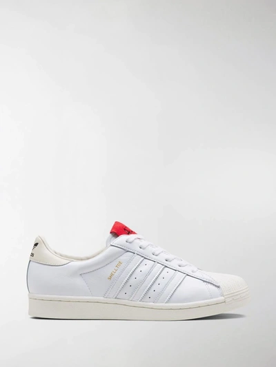 Shop Adidas By 424 X 424 Superstar Sneakers In White