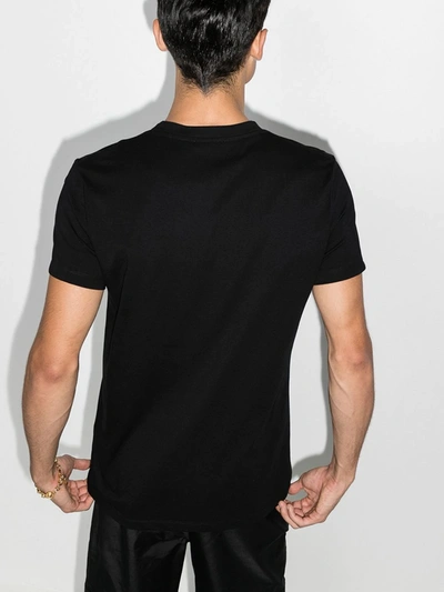 Shop Balmain Coin Logo Cotton T-shirt - Men's - Cotton In Black