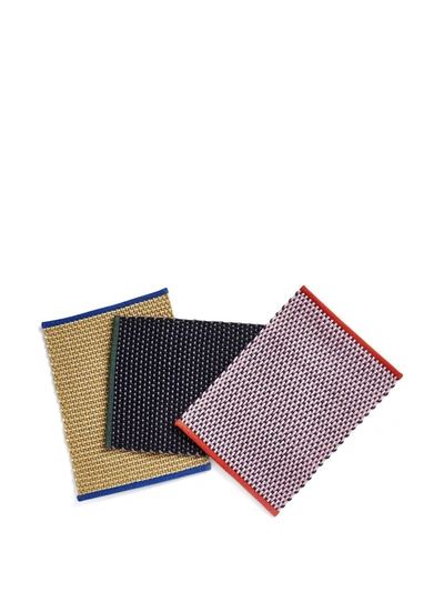 Shop Hay Door Woven Mat In Black