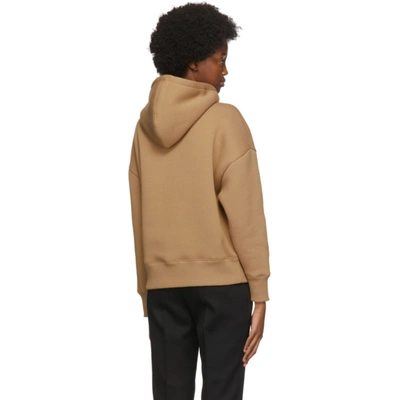 Shop Ami Alexandre Mattiussi Beige Fleece Ami De Coeur Hoodie In 250 Beige