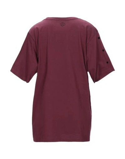 Shop Golden Goose Woman T-shirt Deep Purple Size S Cotton