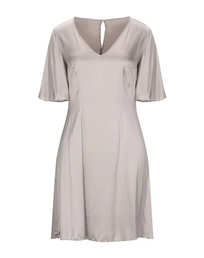 Shop L'autre Chose L' Autre Chose Woman Mini Dress Light Grey Size 4 Polyethylene, Elastane