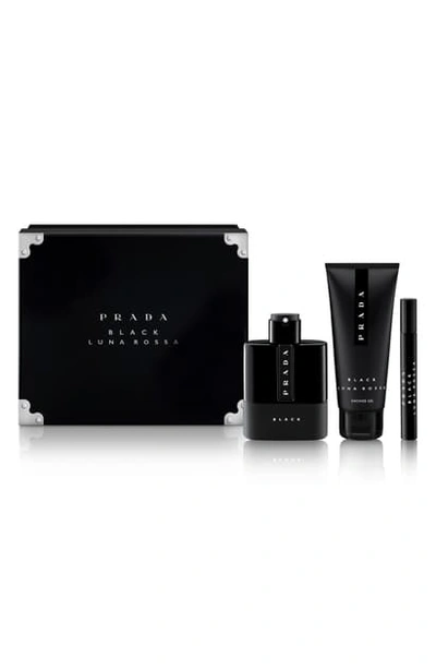 Shop Prada Luna Rossa Black Eau De Parfum Set (usd $130 Value)