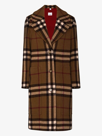 Shop Burberry Coats In Marrone