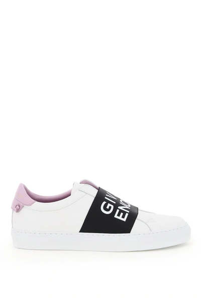 Shop Givenchy Urban Street Sneakers With Elastic Band In White Lilac